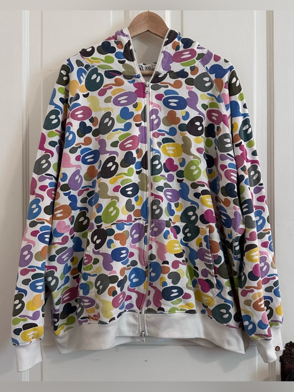 Bape Baby Milo Multi Camo Full Zip Hoodie XXL 2004 Nigo Era